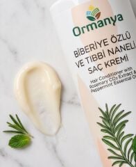 BİBERİYE ÖZLÜ VE TIBBİ NANELİ SAÇ KREMİ - 400 ML (ALKOL-SLS-SLES İÇERMEZ.)
