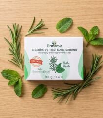 BİBERİYE ÖZLÜ TIBBİ NANELİ KATI SABUN - 100 gr
