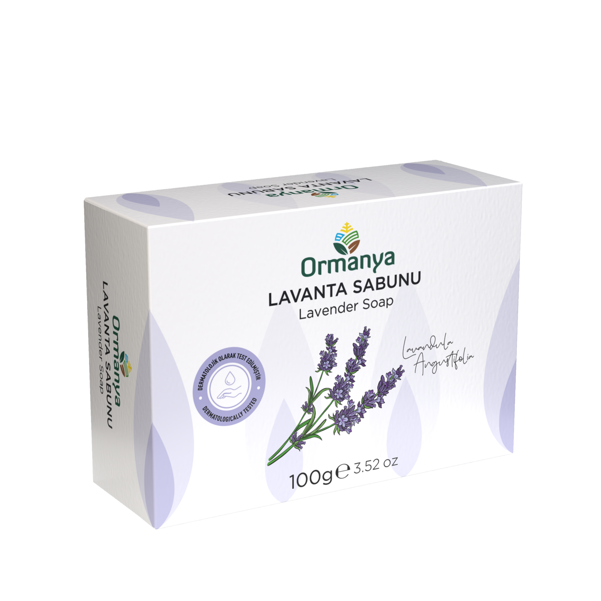 LAVANTALI KATI SABUN - 100 gr (KOSTİKSİZDİR)