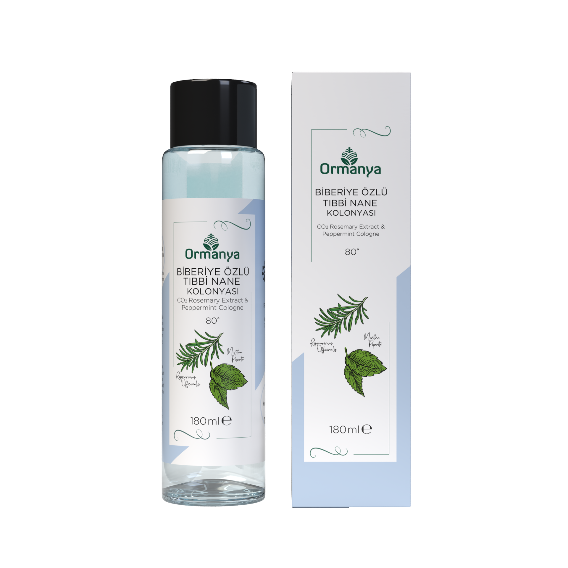 BİBERİYE ÖZLÜ TIBBİ NANE KOLONYASI - 180 ml