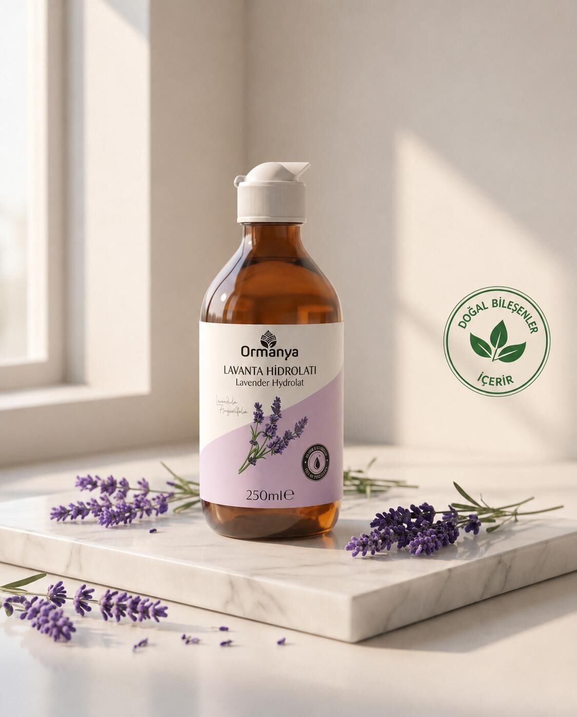 LAVANTA HİDROLATI - 250 ml (Doğal Bileşenler içerir.)
