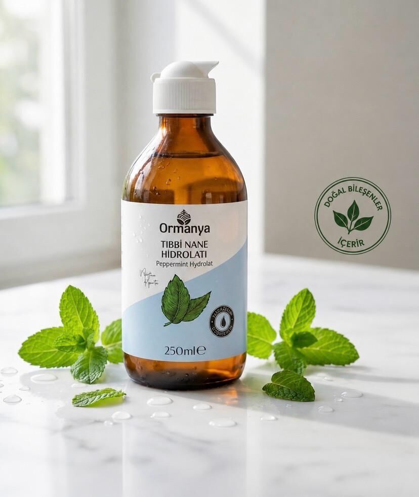 TIBBİ NANE HİDROLATI - 250 ml (Doğal Bileşenler içerir.)