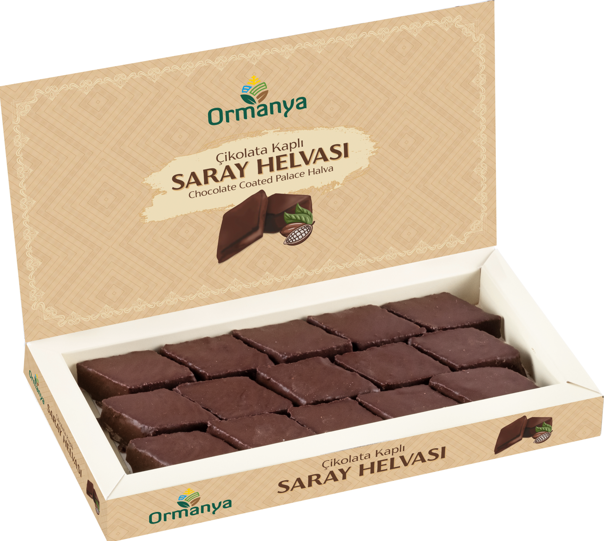 ÇİKOLATA KAPLI SARAY HELVASI - 350 gr