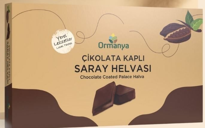 ÇİKOLATA KAPLI SARAY HELVASI - 500 gr