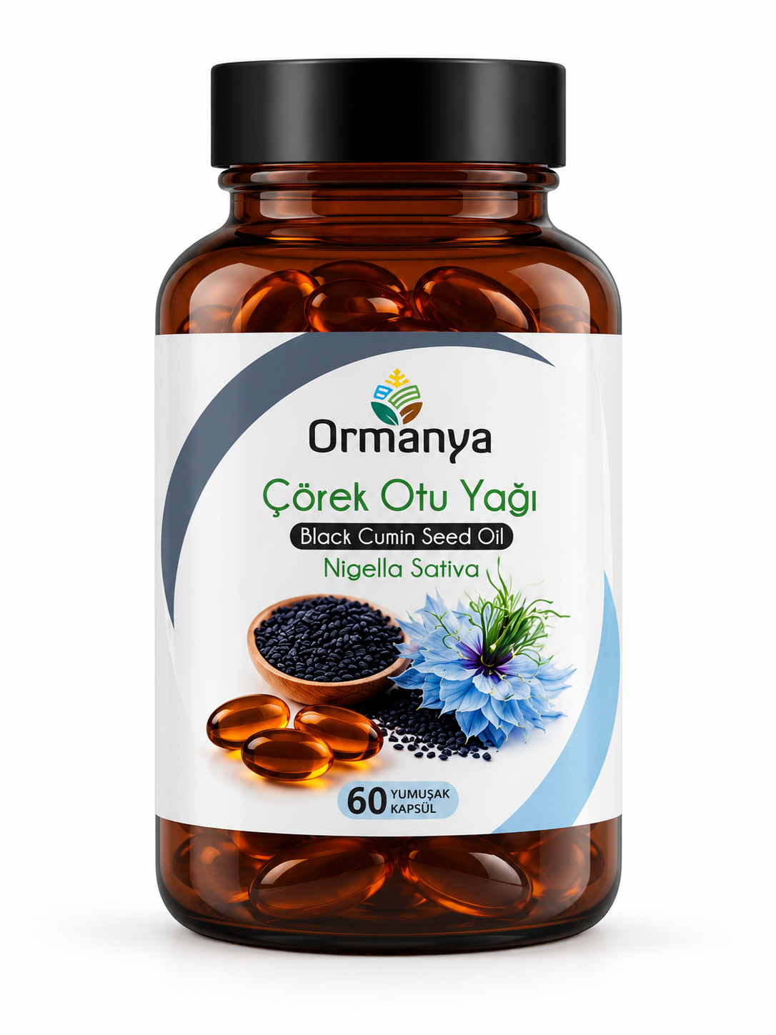 ÇÖREK OTU YAĞI İÇEREN TAKVİYE EDİCİ GIDA - 1000 MG