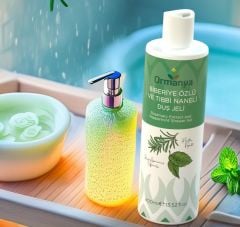BİBERİYE ÖZLÜ ve TIBBİ NANELİ DUŞ JELİ - 400 ML (ALKOL/SLS/SLES İçermez.)