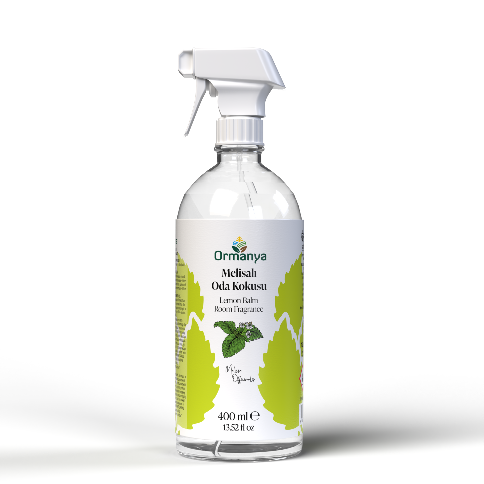 MELİSALI ODA KOKUSU - 400 ML (Bitkinin Öz Suyu'ndan üretilmiştir.)