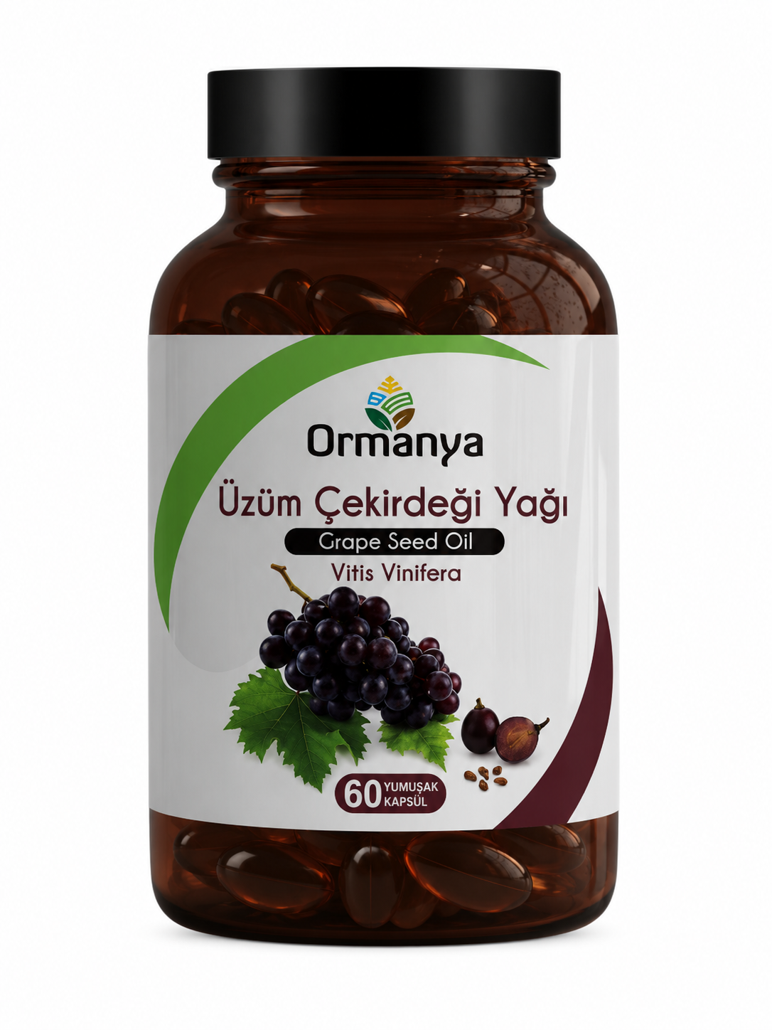 ÜZÜM ÇEKİRDEĞİ YAĞI İÇEREN TAKVİYE EDİCİ GIDA - 1000 MG