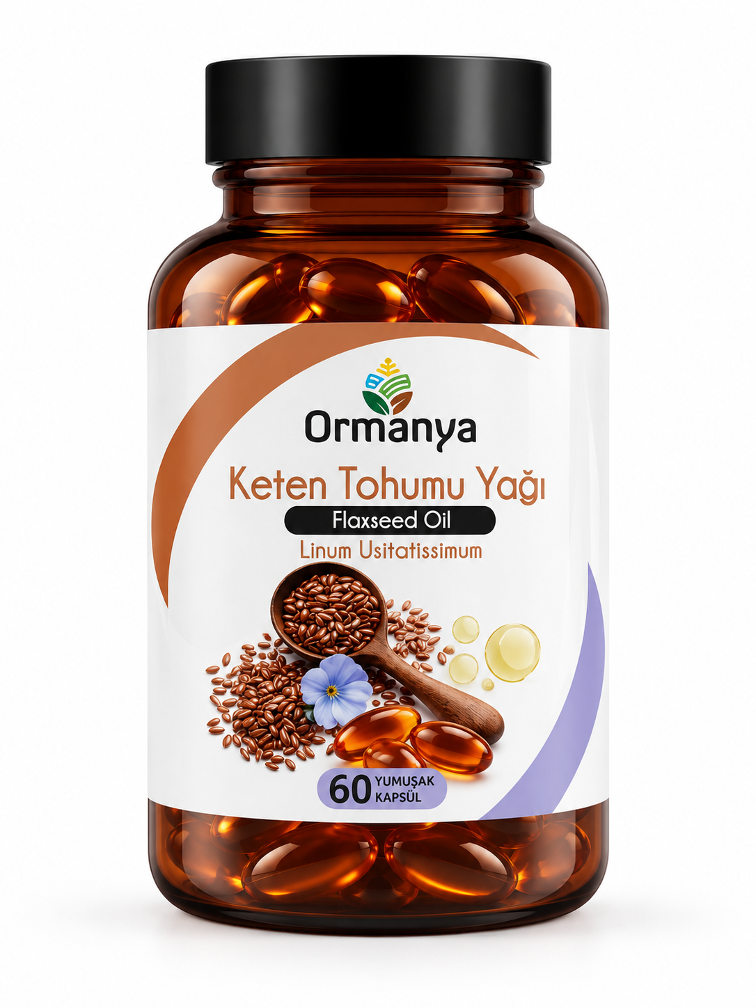 KETEN TOHUMU YAĞI İÇEREN TAKVİYE EDİCİ GIDA- 1000 MG