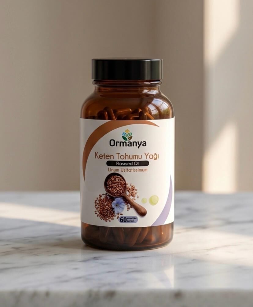 KETEN TOHUMU YAĞI İÇEREN TAKVİYE EDİCİ GIDA- 1000 MG