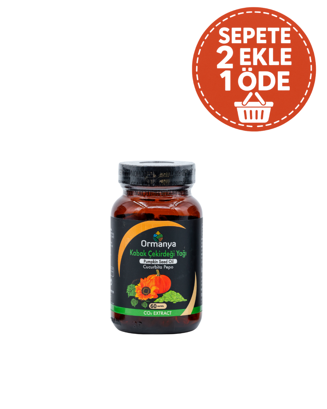 Kabak Çekirdeği Co2 Ekstrakt Yağı Kapsülü 830mg - 60 Kapsül (Süper Kritik Teknolojisi ile Üretilmiştir)