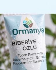 BİBERİYE ÖZLÜ VE TIBBİ NANELİ DİŞ MACUNU - 75 ML  (ALKOL-FLORÜR-SLS-SLES İÇERMEZ.)