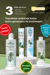 3'lü Set Ürün En Beğenilen Ürünler ★ Bitkisel Doğal Yağlar İçeren Kozmetik Ürünler (Şampuan Diş Macunu Ağız Bakım)