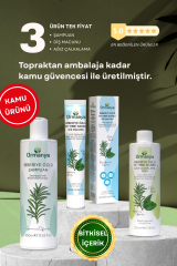 3'lü Set Ürün En Beğenilen Ürünler ★ Bitkisel Doğal Yağlar İçeren Kozmetik Ürünler (Şampuan Diş Macunu Ağız Bakım)