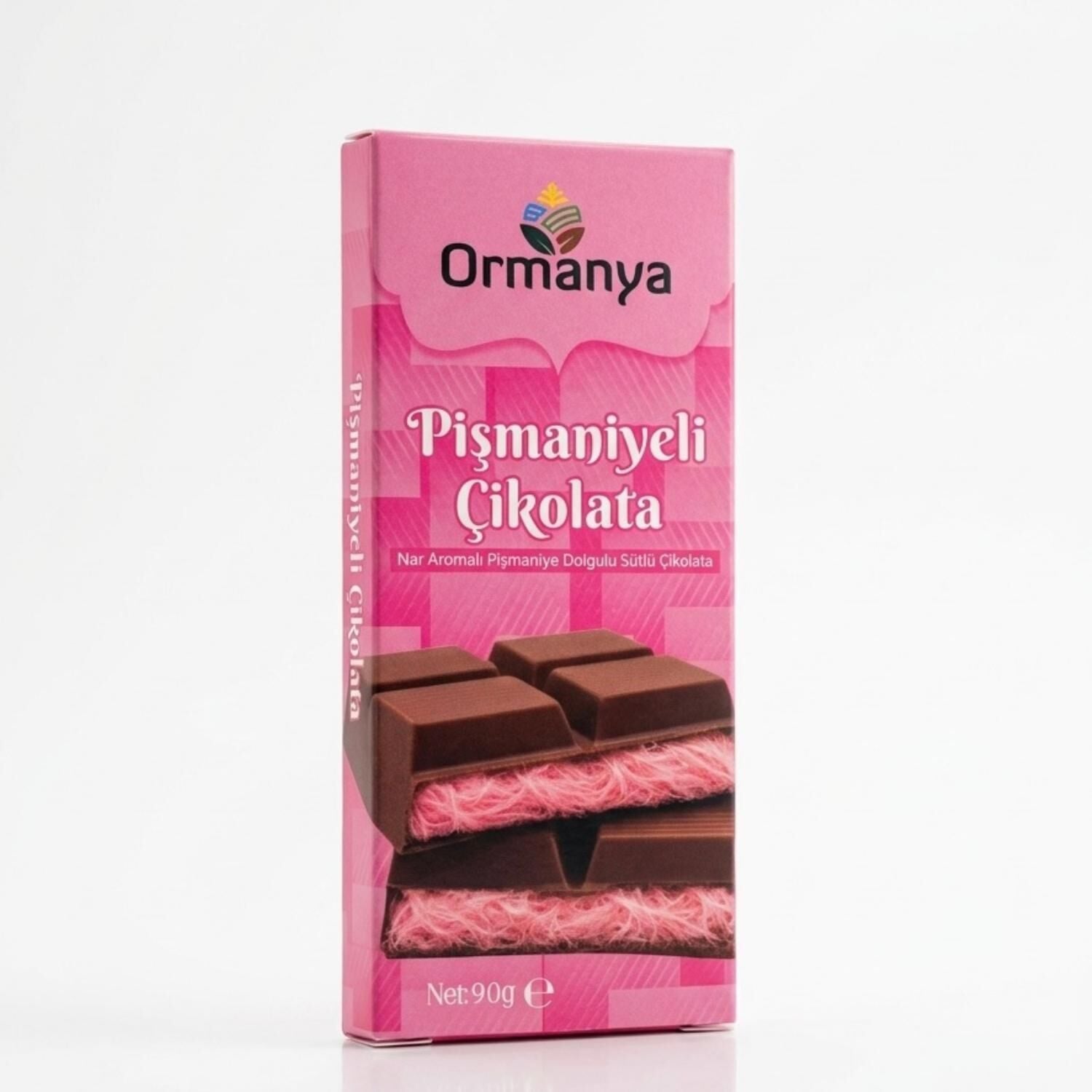 NAR AROMALI PİŞMANİYE DOLGULU SÜTLÜ ÇİKOLATA - 90 gr
