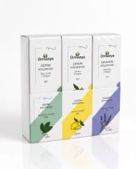 Ormanya Premium Üçlü Defne, Limon, Lavanta Kolonya Seti